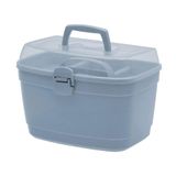 Caixa Maleta Multiuso Organizadora Grande 36x22x24cm Cinza