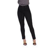 Calça Feminina Skinny Jeans Preto Com Cinto Levanta Bumbum