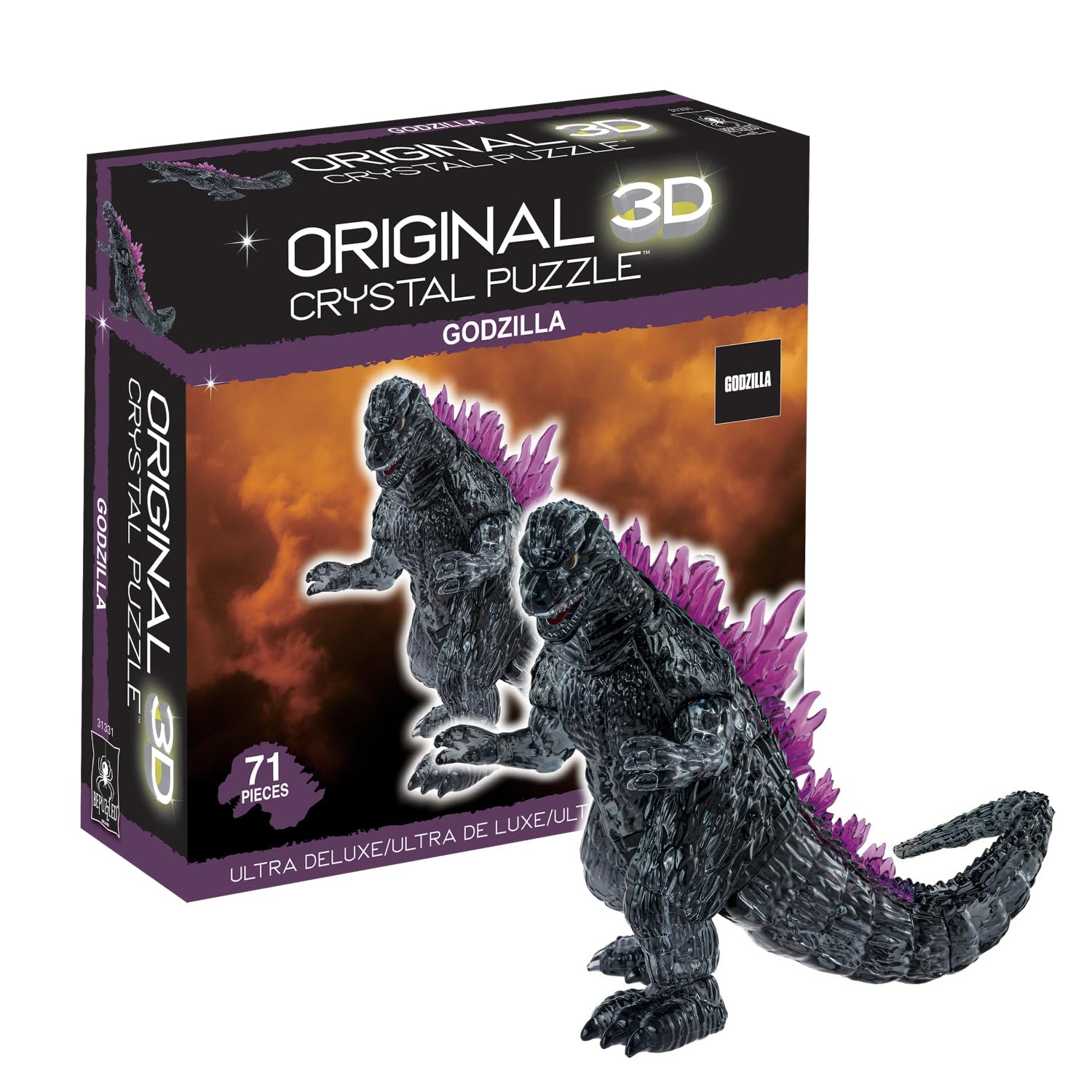 Quebra-cabeça De Cristal 3d Bepuzzled Godzilla Ultra Deluxe