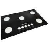 Mesa Tampo Vidro Fogão Cooktop Brastemp 5 Bocas Bdd75ae