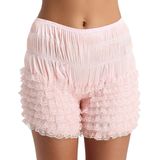 Calcinhas Femininas Sexy Com Babados Malco Modes Tanga Dance Bloomers Sissy Booty (marfim, Pequena)