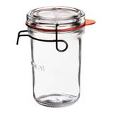 Pote Com Tampa Removível Luigi Bormioli Lock Eat Em Vidro - 350 Ml