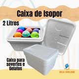 3 Caixas De Isopor 2 Litros Sorvetes Gelatos E Medicações