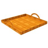 Cesta Com Alça Corte À Laser Em Mdf