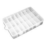 Caixa Plástica Organizadora 24 Divisórias 19x12,5x3,3cm