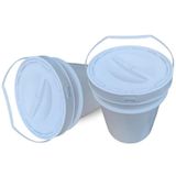 Balde 20 Litros Tampa Rosqueavel Para Graxas - Kit 2 Pçs
