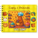 Livro De Colorir Cute &amp; Comfy Capy E Friends Capa Dura