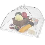 KIT 02 Peças Protetor de Alimentos GRANDE Tela Mosqueteiro - 02 Protetor 46 cm - Protetor Comida Fruta e Bolo - PANAMI