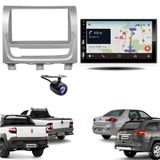 Central Multimídia 2 Din Carplay Auto Strada Working Moldura + Câmera