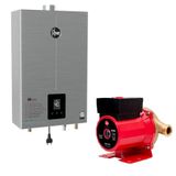 Aquecedor Inox 20 Litros Gn Bivolt + Bomba 350w 220v Rheem