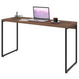 Mesa De Escritório Escrivaninha 135cm Dynamica Industrial C08 Nogal - Mpozenato