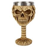Cálice Taça Decorativa Caveira Não Ouço Vinho Chopp Cerveja