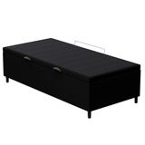 Base Para Cama Box Baú Solteiro 88x188cm Hit I02 Corano Preto - Mpozenato