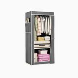 Guarda Roupa Closet Dobrável Organizador - Cinza