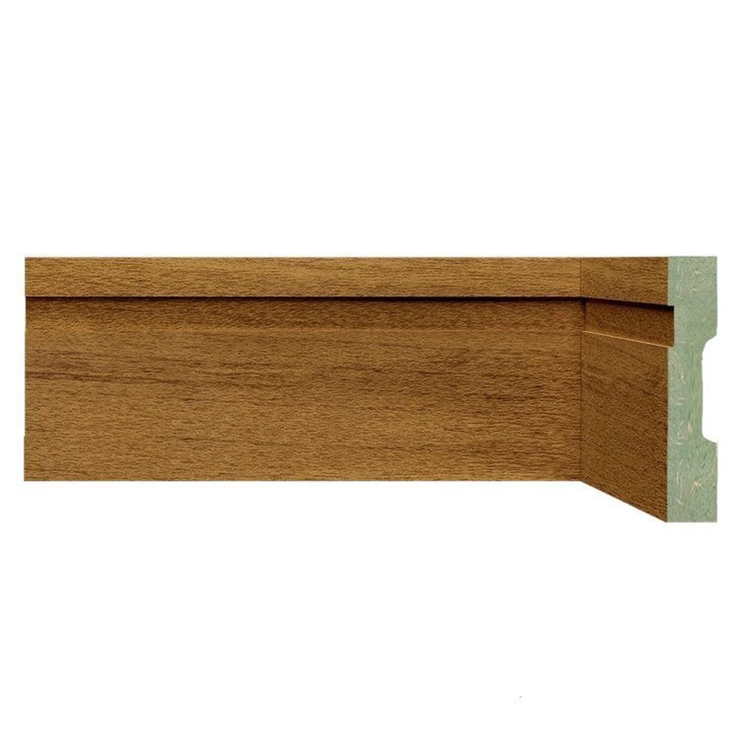 Kit Com 15 Barras Rodapé De Mdf 10cm X 15mm X 2,40m Frisado Resistente A Umidade Moldufama 1002 36m Turim
