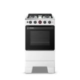 Fogão 4 Bocas Mesa Inox Automático Ideal Super 4121 Esmaltec Branco Bivolt