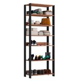 Estante Multiuso Com Prateleiras Estilo Industrial Chess F04 Preto-solanum - Mpozenato