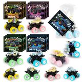 Cartões De Dia Dos Namorados Para Crianças Com Brinquedos Monster Truck, Pacote Com 24