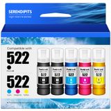 Frascos De Recarga De Tinta Serendipits 522 Para Et-2800 Et-2400 Et-4800