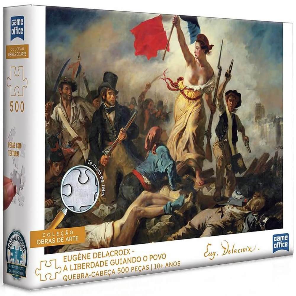 Quebra Cabeca Eugene Delacroix A Liberdade Guiando O Povo 500 Pecas Toyster