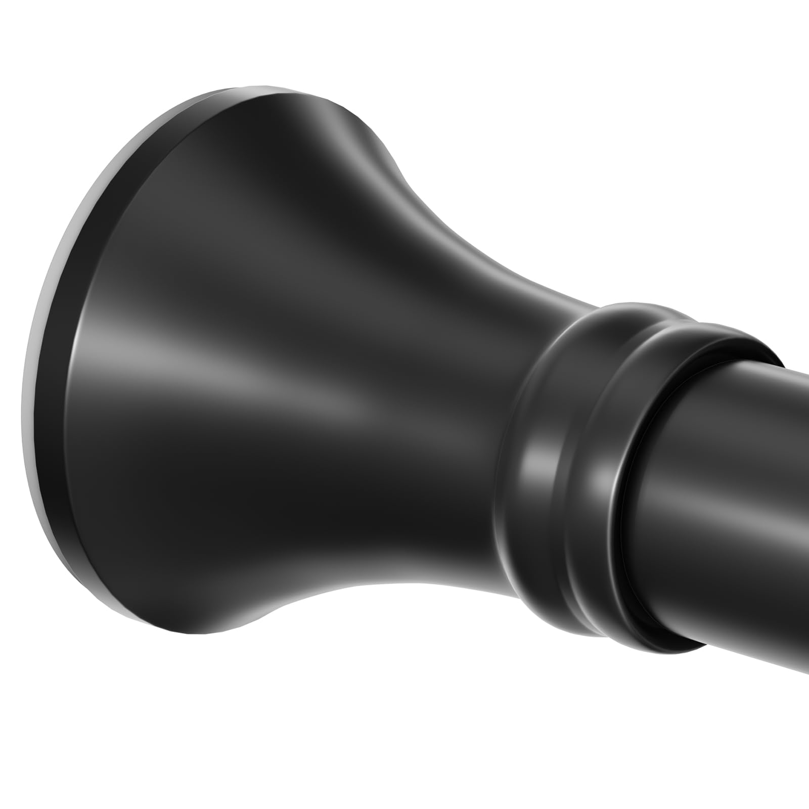 Vareta De Cortina De Chuveiro Ynl Matte Black 90-210 Cm Em Aço Inoxidável