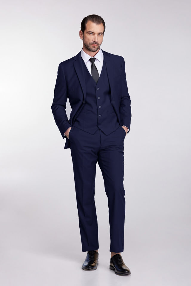 Suit Braveman, 3 Peças, Colete Premium, Slim Fit Para Homens