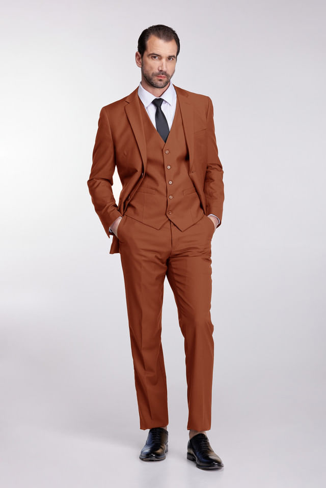 Suit Braveman, 3 Peças, Colete Premium, Slim Fit Para Homens