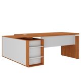 Mesa Escritório Em L Gerência 170cm Corp A06 Freijó-branco - Mpozenato