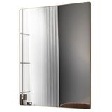 Espelho Decorativo Retangular Com Moldura Shine D09 Dourado - Mpozenato