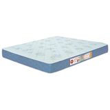 Colchão Casal Queen Sleep Max Espuma D45 158x198x25cm Branco-azul - Castor