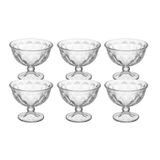Jogo 6 Taças Para Sobremesa Diamond 180ml Cristal Lyor