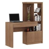 Estante Escrivaninha 2 Portas 1 Gaveta Me4143 Amêndoa - Tecno Mobili