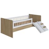 Cama Infantil Com Escorregador Lumiar C06 Aveiro-branco - Mpozenato