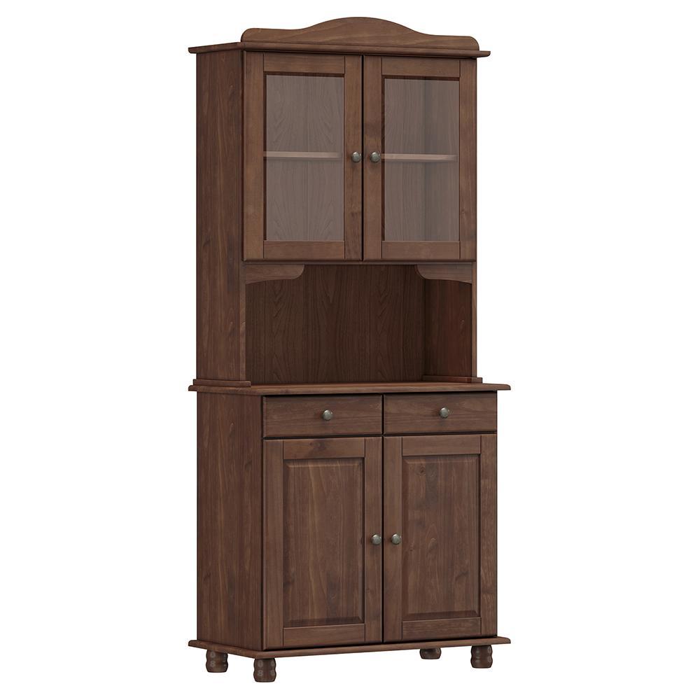 Cristaleira Rubi 4 Portas E 2 Gavetas Café - Finestra Móveis