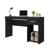 Mesa De Escritorio E Notebook Preto