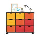 Nicho Organizador Com Rodízios Toys 9 Gavetas Q01 Pto-color - Mpozenato
