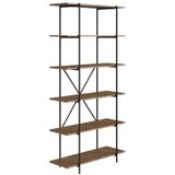 Estante Livreiro Multiuso Com Prateleiras Tube 27875 Vermont Base Preta - Artesano