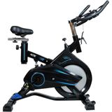 Bicicleta Ergométrica Residencial Spinning Pro Com Freio Mecânico - Preto E Azul
