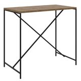 Mesa Para Computador Escrivaninha Estilo Industrial Steel Quadra 27817 Vermont-preta - Artesano