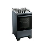 Fogão Dako Supreme Glass 4 Bocas A Gás Acendimento Automático Titanium - Bivolt