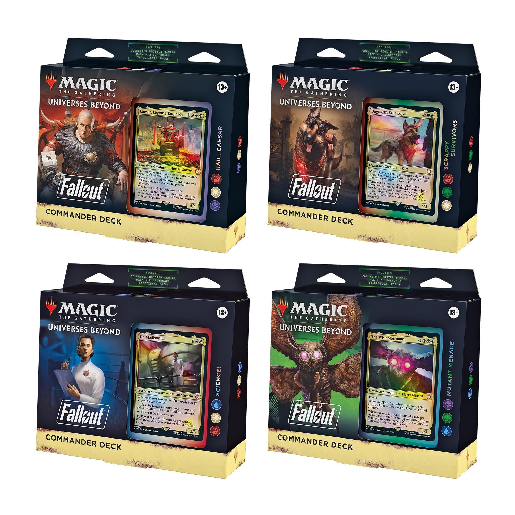 Pacote Commander Deck Magic The Gathering Fallout X4