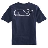 Camiseta Vineyard Vines, Manga Curta, Vintage, Azul Baleia, Para Meninos
