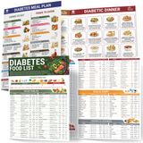 Brochura Lista De Alimentos Para Diabetes E Planejador De Refeições Para Diabéticos Tipo 1 E 2