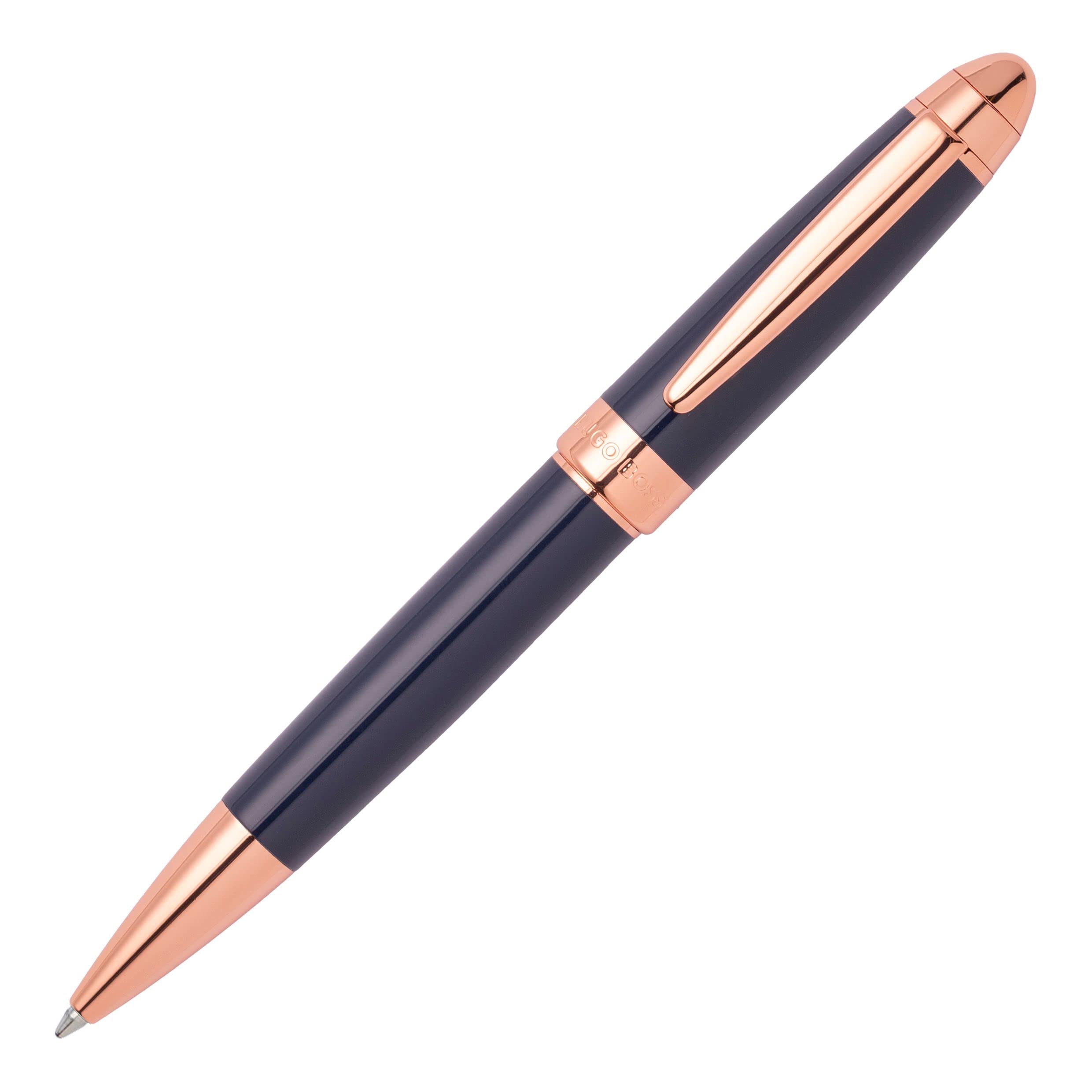 Caneta Esferográfica Hugo Boss Icon Blue Ink Com Caixa De Presente