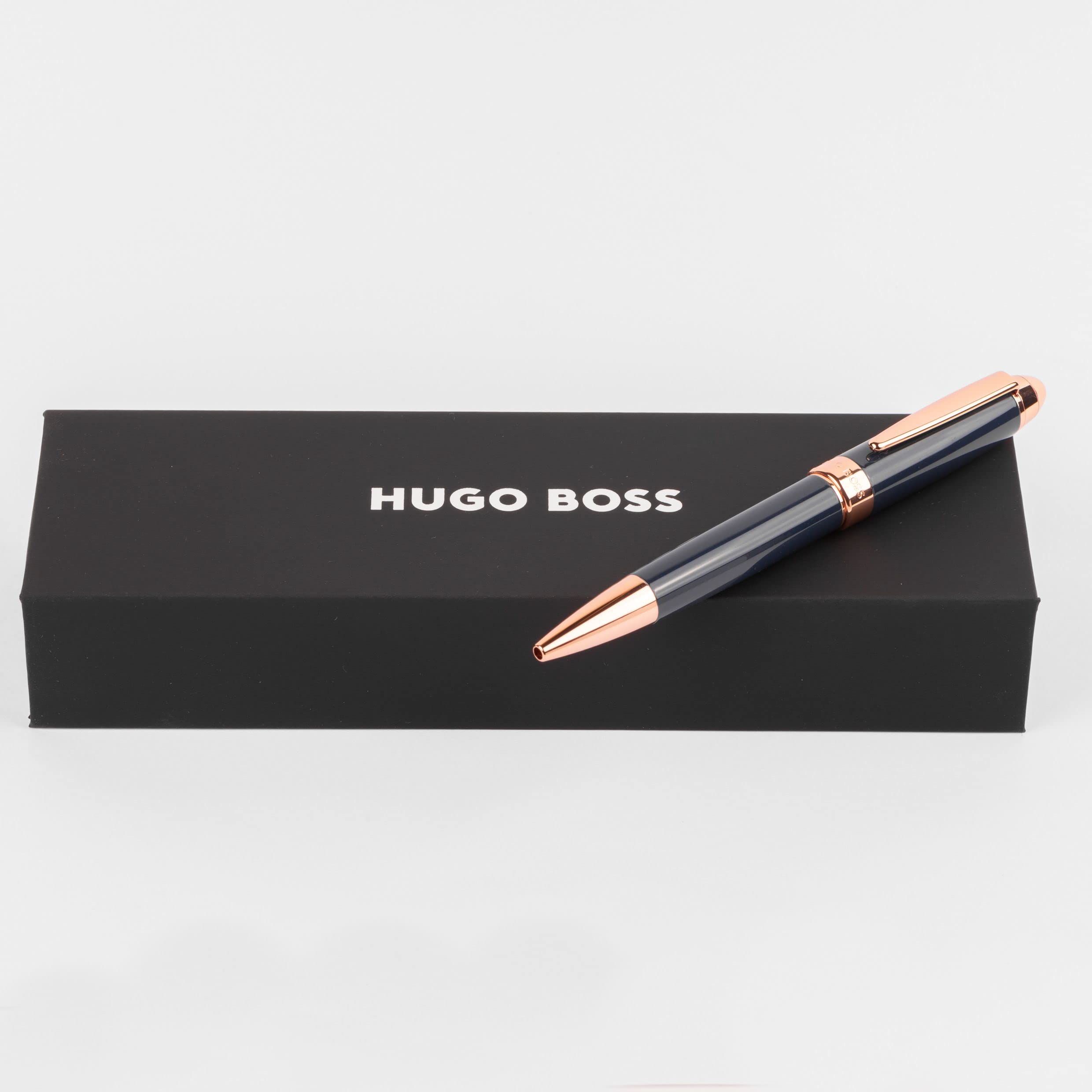 Caneta Esferográfica Hugo Boss Icon Blue Ink Com Caixa De Presente