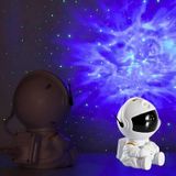 Luminária Astronauta Galáxia Usb Led Rgb Aurora Boreal