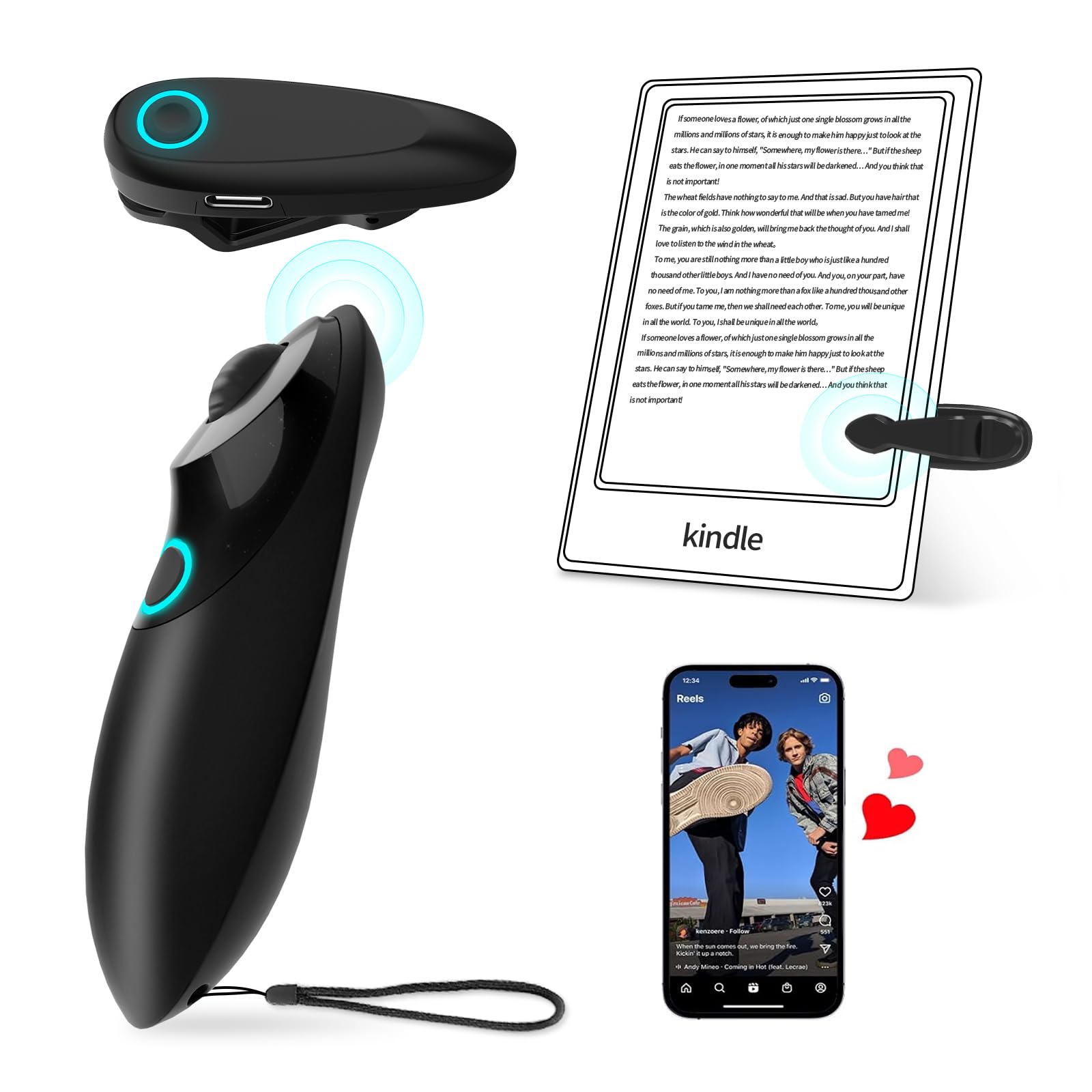 Atualização Do Controle Remoto Page Turner Para Kindle Acegamer