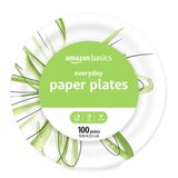 Pratos De Papel Amazon Basics, Descartáveis De 10 Polegadas, 100 Unidades