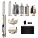 Escova Para Modelador De Ar Quente E Secador De Cabelo Tqcir 8 Em 1 Professional