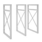 3 Suporte Nicho Prateleira Estilo Industrial Parede 37x20cm